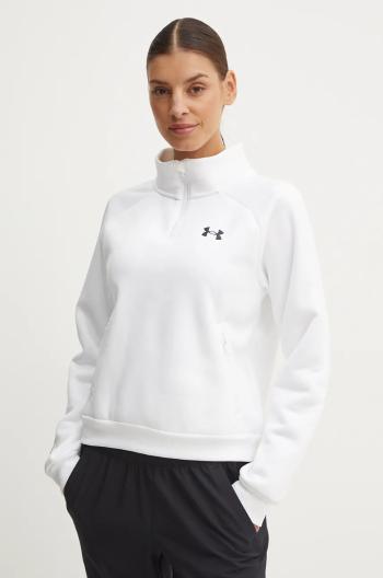 Mikina Under Armour Armour Fleece Pro dámska, biela farba, jednofarebná, 1386505