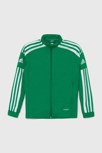 Dětská mikina adidas Performance SQ21 TRKT zelená barva, s aplikací, GP6456