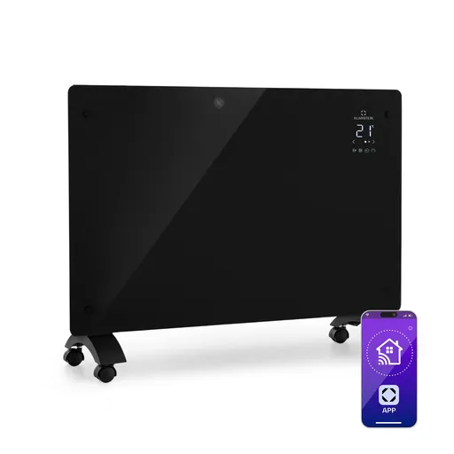 Klarstein Bansin Crystal Smart, konvektor, 1500 W, 5 - 50 °C, ovládání pomocí aplikace