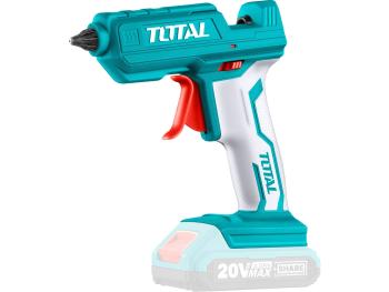 Pistole tavná lepicí AKU 20V Li-ion, 11,2mm, bez baterie a nabíječky TOTAL-TOOLS