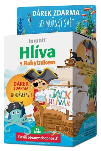 Simply You Imunit Hlíva s rakytníkem Jack Hlívák 60 tablet + 3D mořský svět