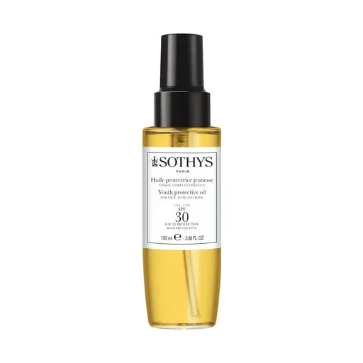 SOTHYS Paris Opalovací olej na obličej, tělo a vlasy SPF 30 (Youth Protective Oil) 100 ml