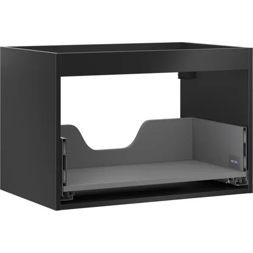MEXEN Box-A skříňka pro umyvadlo 70, 1 šuplík, černá mat 91AX0-0700-470-1-71
