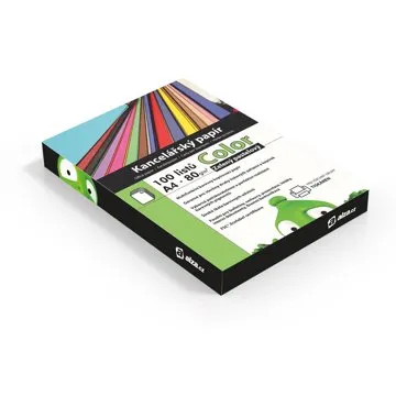 Alza Color A4 zelený pastelový 100 listů (55076)