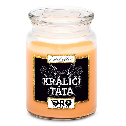 Svíčka Králičí táta 2 (Vůně svíčky: Tropické ovoce)