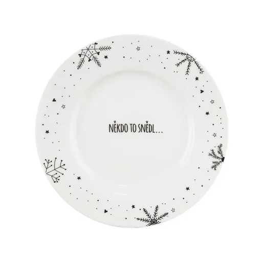 Porcelánový dezertní talíř VLOČKA 20 cm