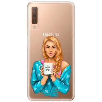 iSaprio Coffe Now - Redhead pro Samsung Galaxy A7 (2018) (cofnored-TPU2_A7-2018)