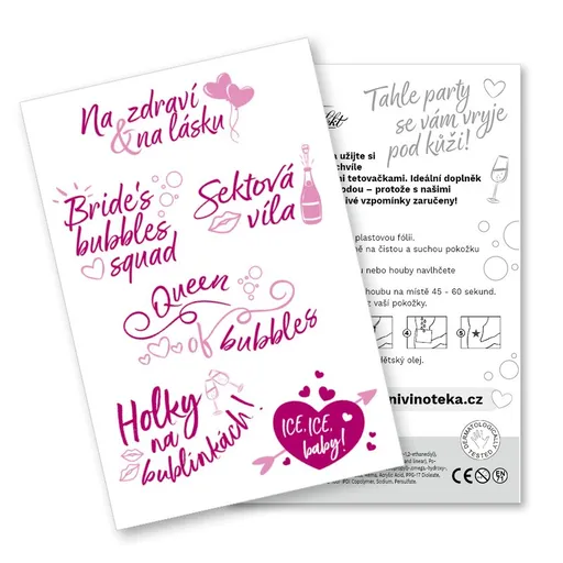 Bohemia Sekt tetování Královny bublinek