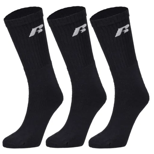 Russell Athletic SOCKS 3PPK Sportovní ponožky, černá, velikost 43-46