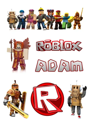 Personal Jedlé personalizované obrázky - Roblox Veľkostť jedlý papier: Fondán 0,5 mm