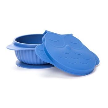 innoGIO silikonová miska s víčkem GIOfresh Owl Blue (5903317816317)