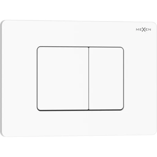 MEXEN Tex 05 splachovací tlačítko, bílá lesklá 6105-01