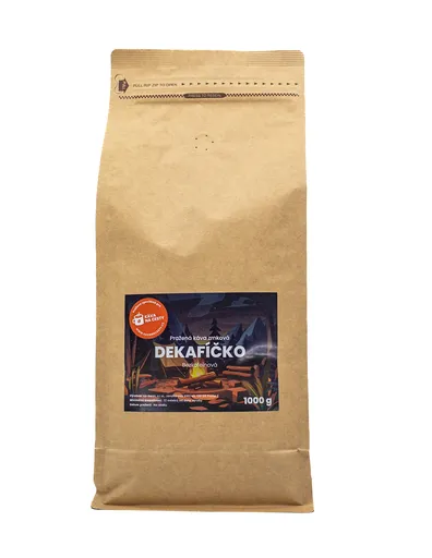 Káva na cesty Dekafíčko 1 kg Zrnková káva