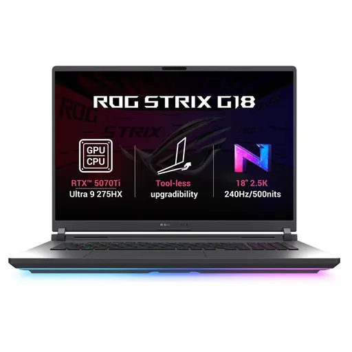 ASUS ROG Strix G18 - Ultra 9 Processor 275HX/32GB/1TB SSD/RTX 5070 Ti 12GB/18