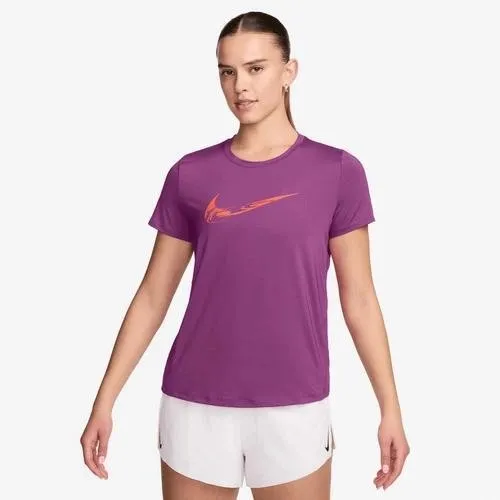 Nike One Womens Dri-FIT Short-Sleeve Graphic Running Top XS