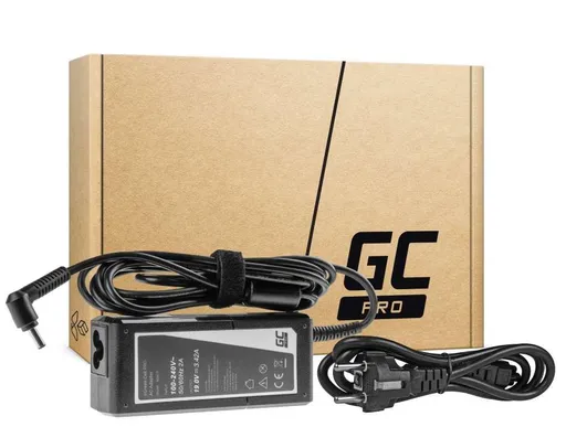 Green Cell PRO Charger / AC Adapter 19V 3.42A 65W for Asus F553 F553M F553MA R540L R540S X540S X553 X553M X553MA ZenBook UX303L