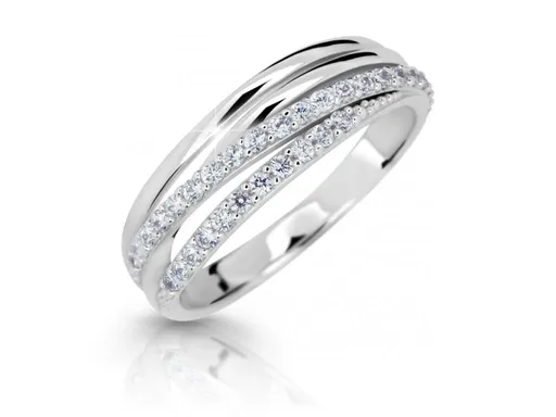 Cutie Diamonds Třpytivý prsten z bílého zlata s diamanty DZ6716-3352-10-X-2 63 mm