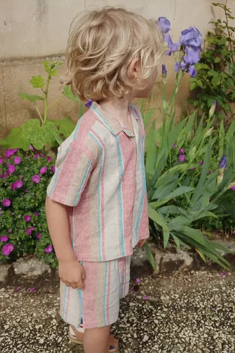 Dětská lněná košile Konges Sløjd VENICE SS SHIRT