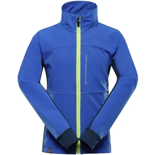 ALPINE PRO UKEBO 2 Dětská softshellová bunda, modrá, velikost 104-110
