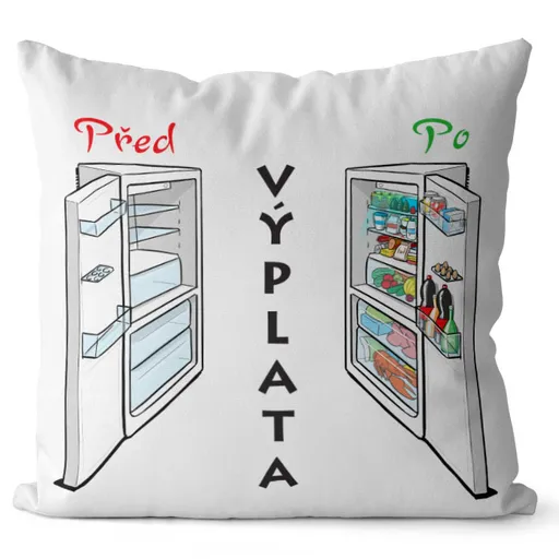 Polštář Výplata (Velikost: 55 x 55 cm)