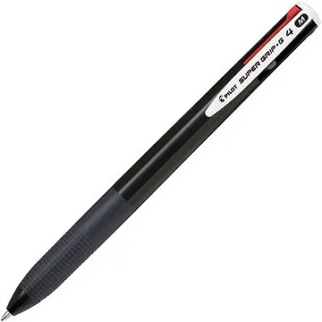 PILOT Super Grip-G4 KP M 0.27 mm, 4barevka, černé (BPKGG-35M-B)
