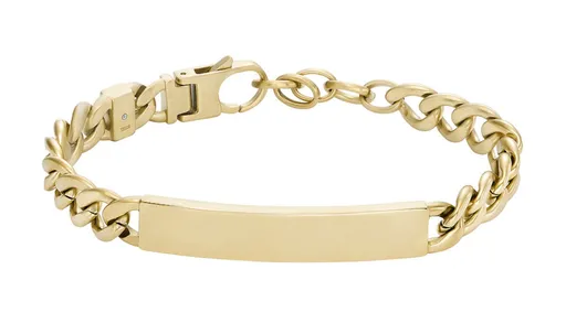 Fossil Moderní pozlacený náramek z oceli JF04465710