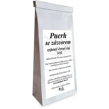 Pangea Tea sypaný čaj Puerh se zázvorem / Žaludeční 50g (61052)