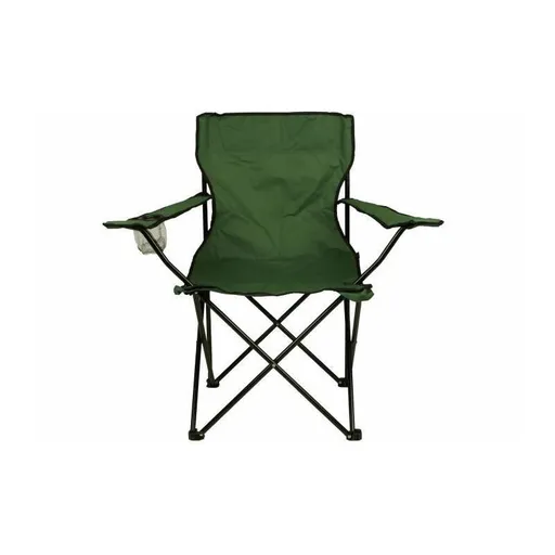 Kempingové skládací křeslo, černé, Zelená