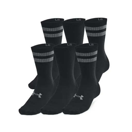 Under Armour Essential 6pk Crew Socks L