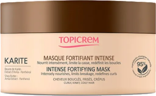 Topicrem Vyživující a posilující maska pro kudrnaté a krepaté vlasy Karite (Intense Fortifying Mask) 250 ml