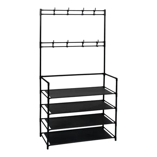 Věšák s botníkem TARAS, černá