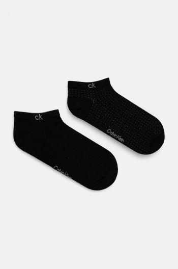 Ponožky Calvin Klein 2-pack pánské, černá barva, 701229435