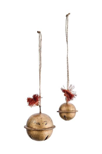 Dekorace Madam Stoltz Hanging Bells 2-pack