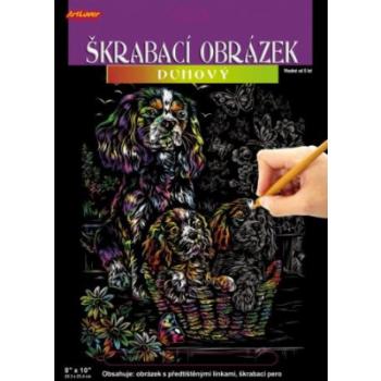 Škrabací obrázek - duhový