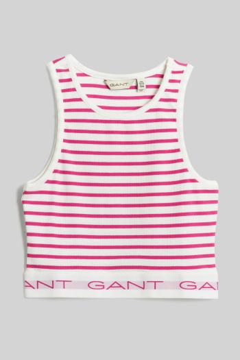 TOP GANT STRIPED RIBBED TANK TOP BOLD VIOLET