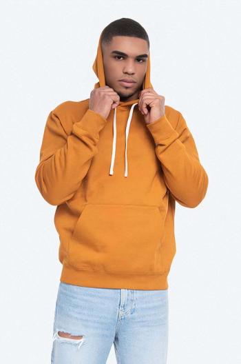 Mikina Wood Wood Ian Hoodie Camel 10025605.2424 pánská, vínová barva, s kapucí, s potiskem