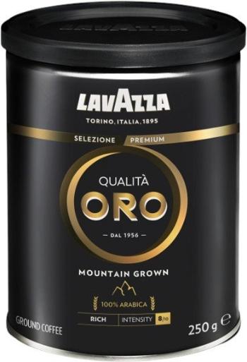 LAVAZZA Kvalita Oro Mountain Grown - mletá, dóza. (Slovensky: Kvalita Oro z horských plantáží - mletá, v dóze.) 250 g