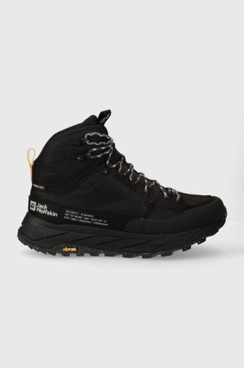 Boty Jack Wolfskin Terraquest Texapore Mid pánské, černá barva