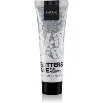 Gabriella Salvete Festival Headliners Glitters Are The Answer třpytky na obličej, tělo a vlasy odstín Silver 30 ml