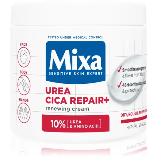 Mixa Urea Cica Repair+ regenerační tělový krém pro velmi suchou pokožku 400 ml