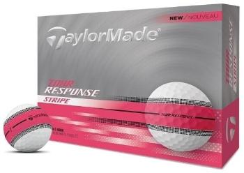TaylorMade Tour Response Stripe Neon Pink Golfové míčky