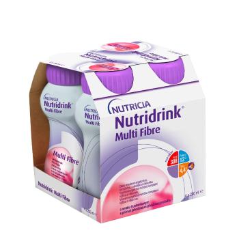 Nutridrink Multi Fibre s příchutí jahodovou 4x200 ml