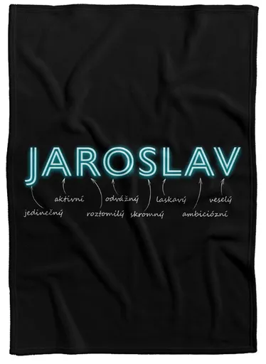 Deka Mužská jména – NEON (Jméno: Jaroslav, Podšití beránkem: NE)