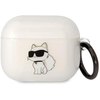 Karl Lagerfeld 3D Logo NFT Choupette TPU Pouzdro pro Airpods 3 White (KLA3HNCHTCT)