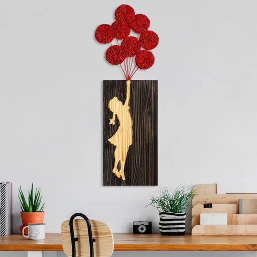 Dekorativní dřevěný doplněk na zeď Banksy - 17-1