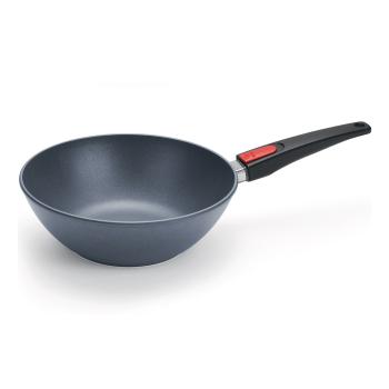 Titanová pánev Wok O 26 cm s odnímatelnou rukojetí Diamond Lite WOLL