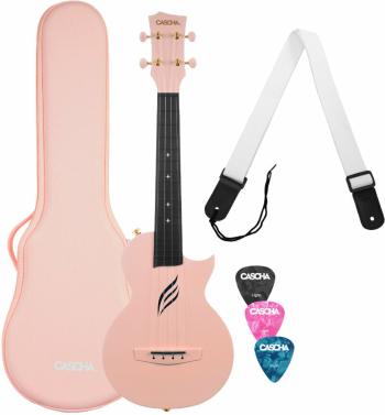 Cascha Carbon Fibre Set Pink Koncertní ukulele