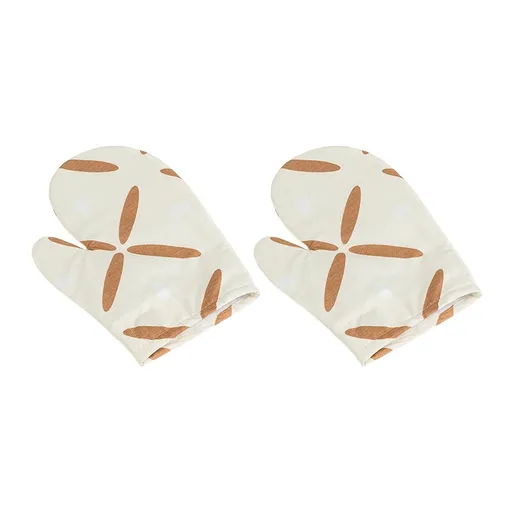 Bellatex Kuchyňská chňapka Křížky hnědá, 28 x 18 cm, 2 ks