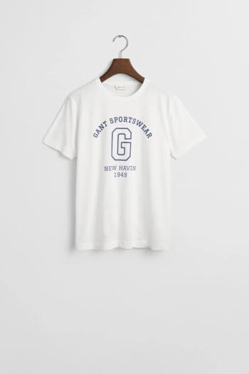 TRIČKO GANT  SPORTSWEAR ARCH T-SHIRT WHITE