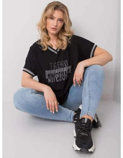 Dámská halenka plus size BILLI černá